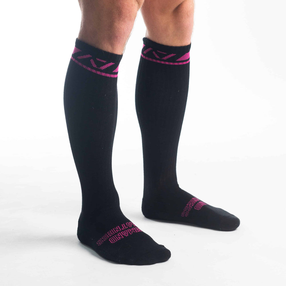 Calcetas para entrenamiento de powerlifting rosas