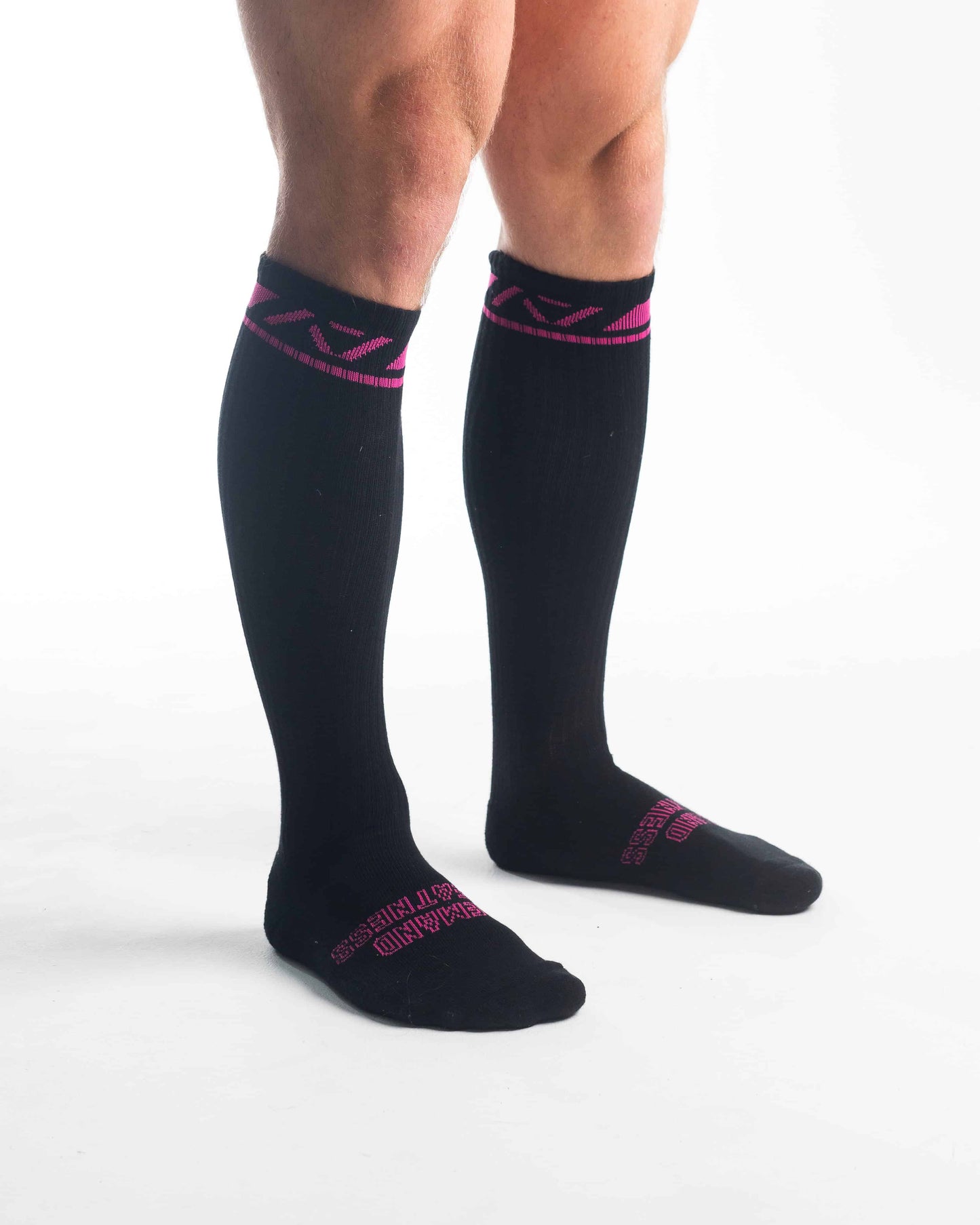 Calcetas para entrenamiento de powerlifting rosas