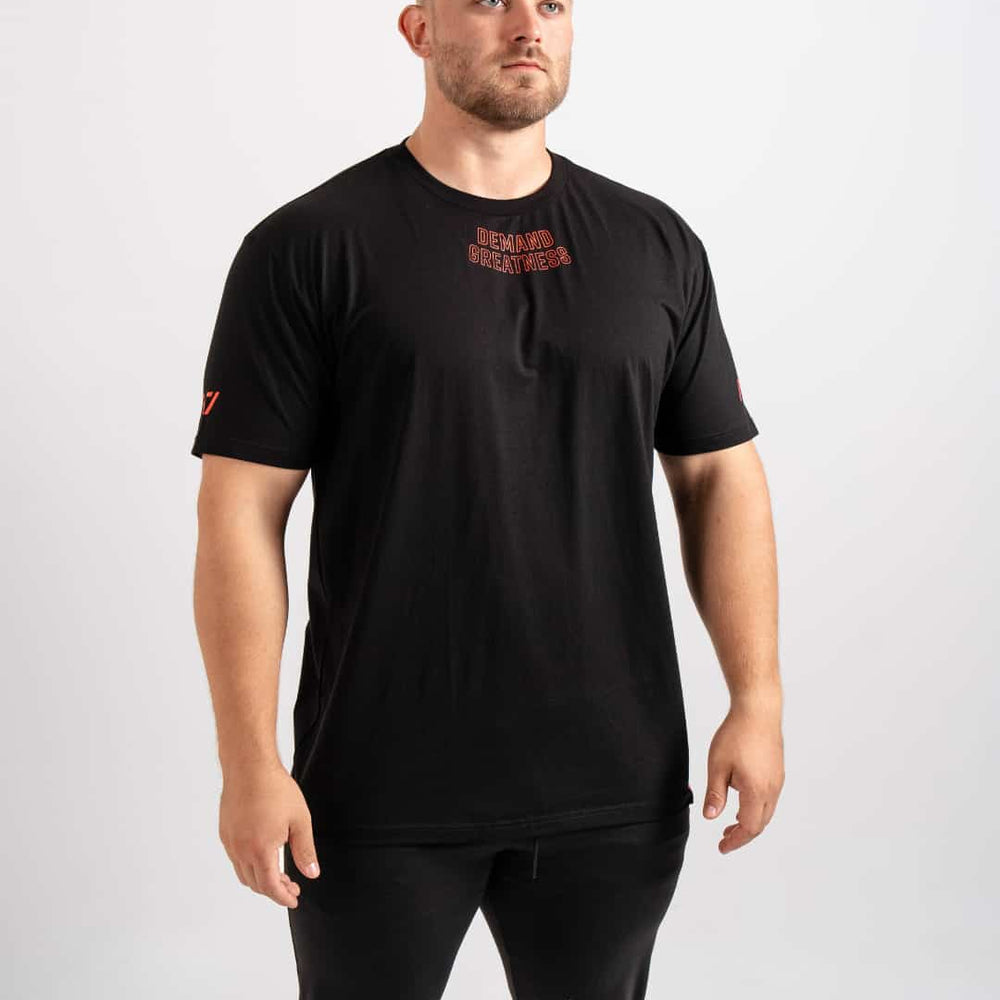 Playera para usar debajo de singlet A7 negra con rojo