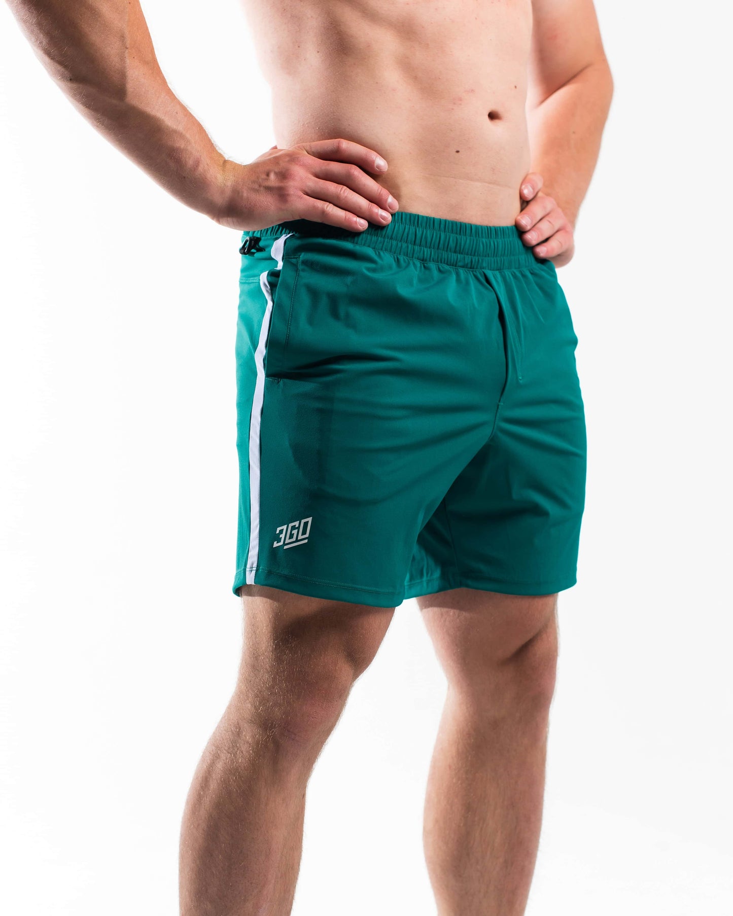 Short para entrenamiento o casual de powerlifting verdes A7