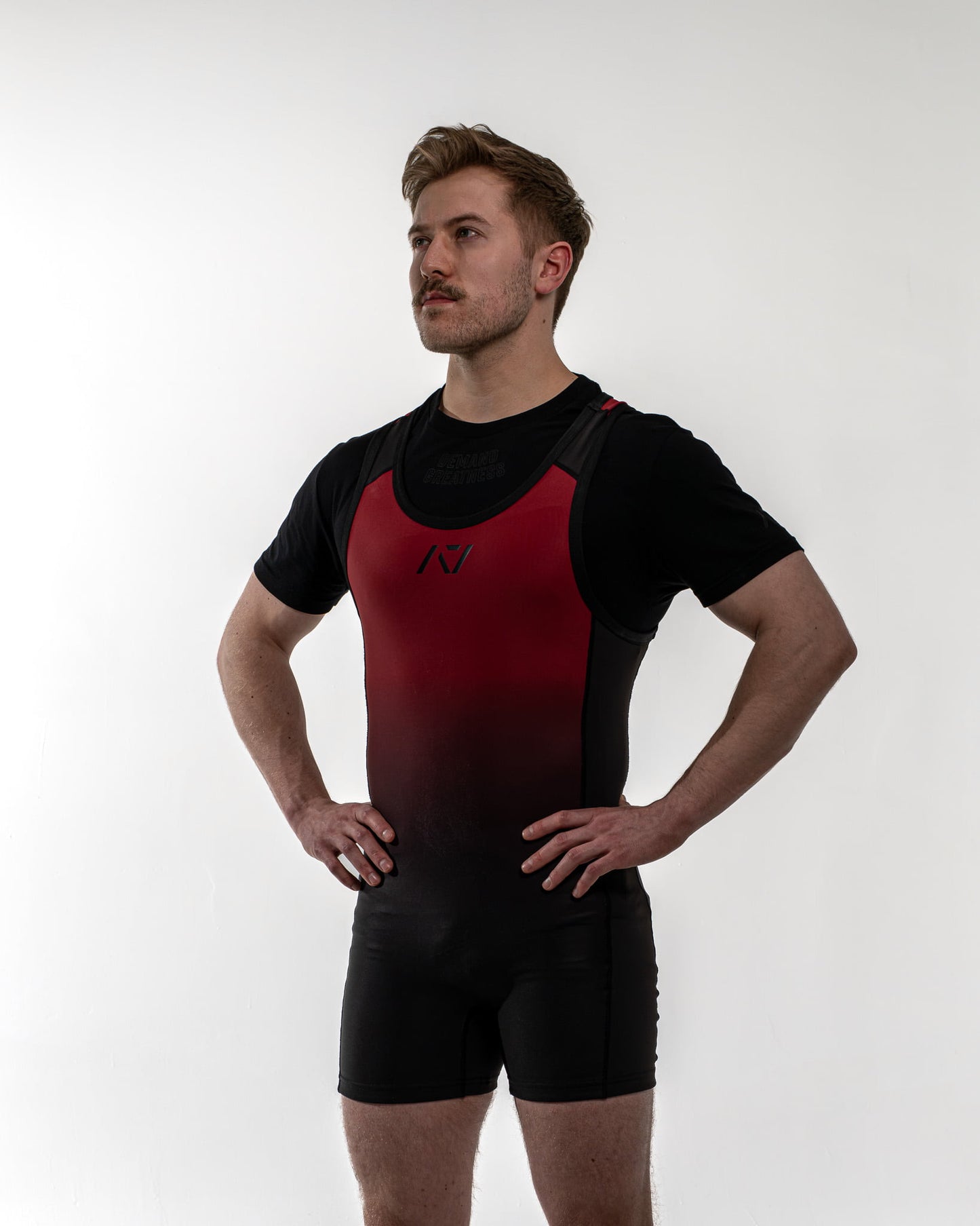 Singlet A7 con corte hombre para entrenamiento de powerlifting