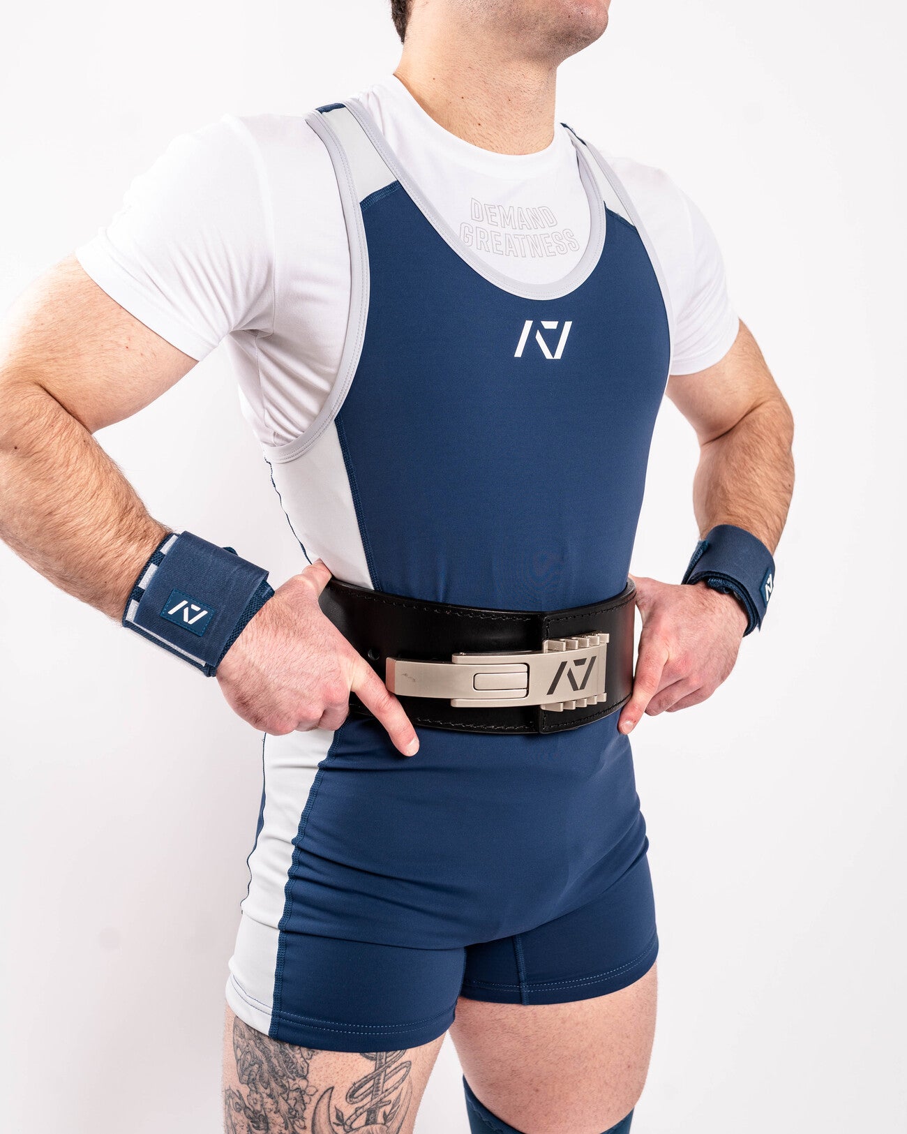 Singlet A7 Rausch Tides Blue con costuras planas y soporte técnico para competencia