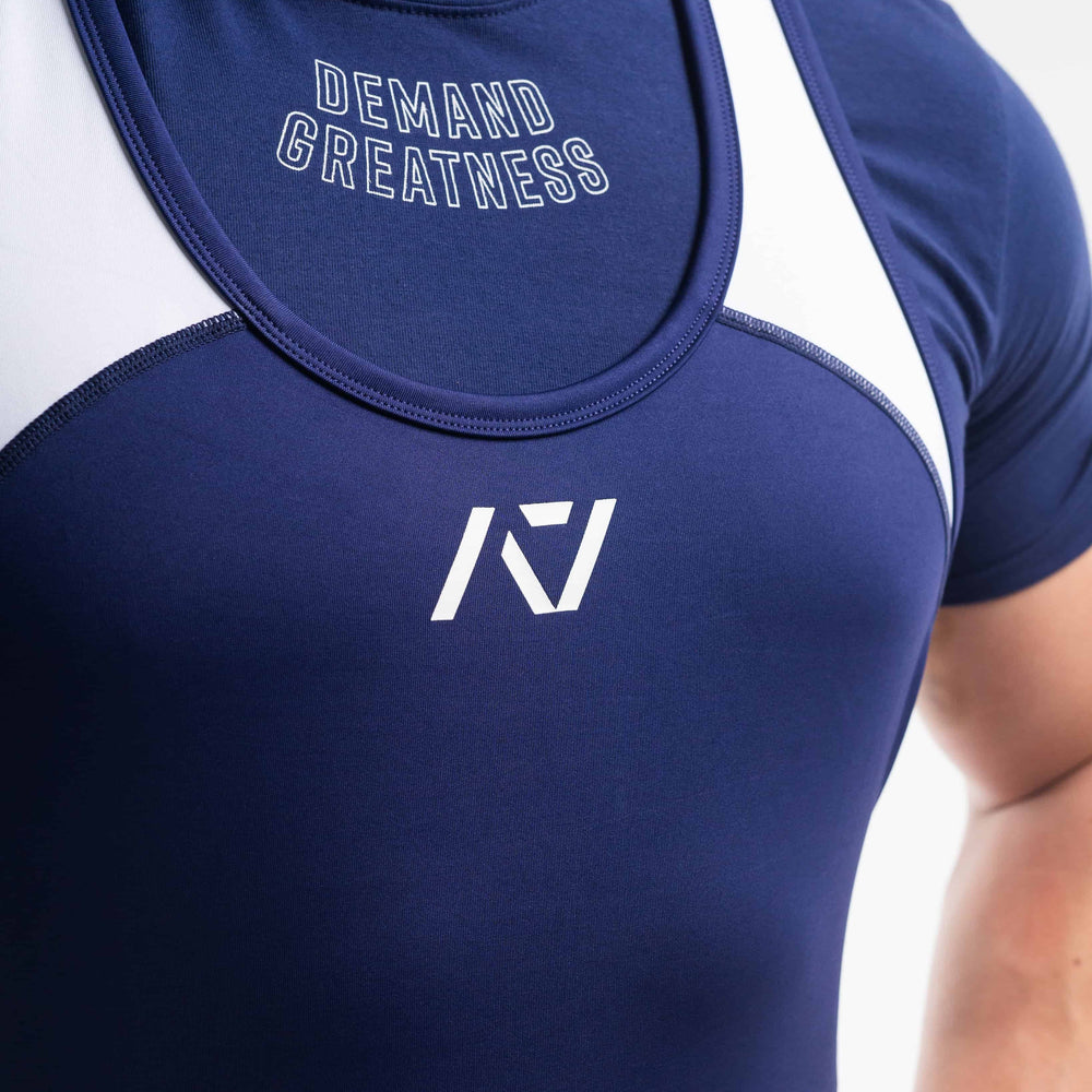 Singlet A7 para hombre con libertad en movimiento de espalda ideal para press