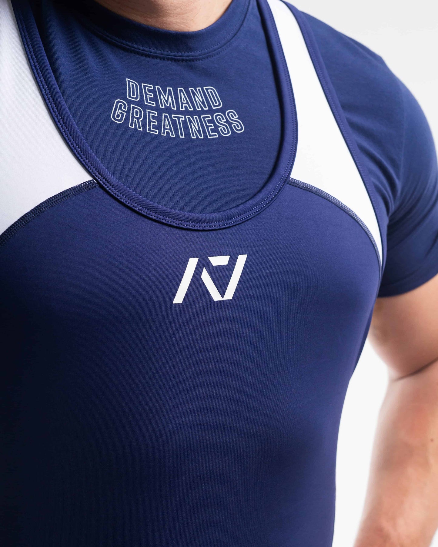 Singlet A7 para hombre con libertad en movimiento de espalda ideal para press