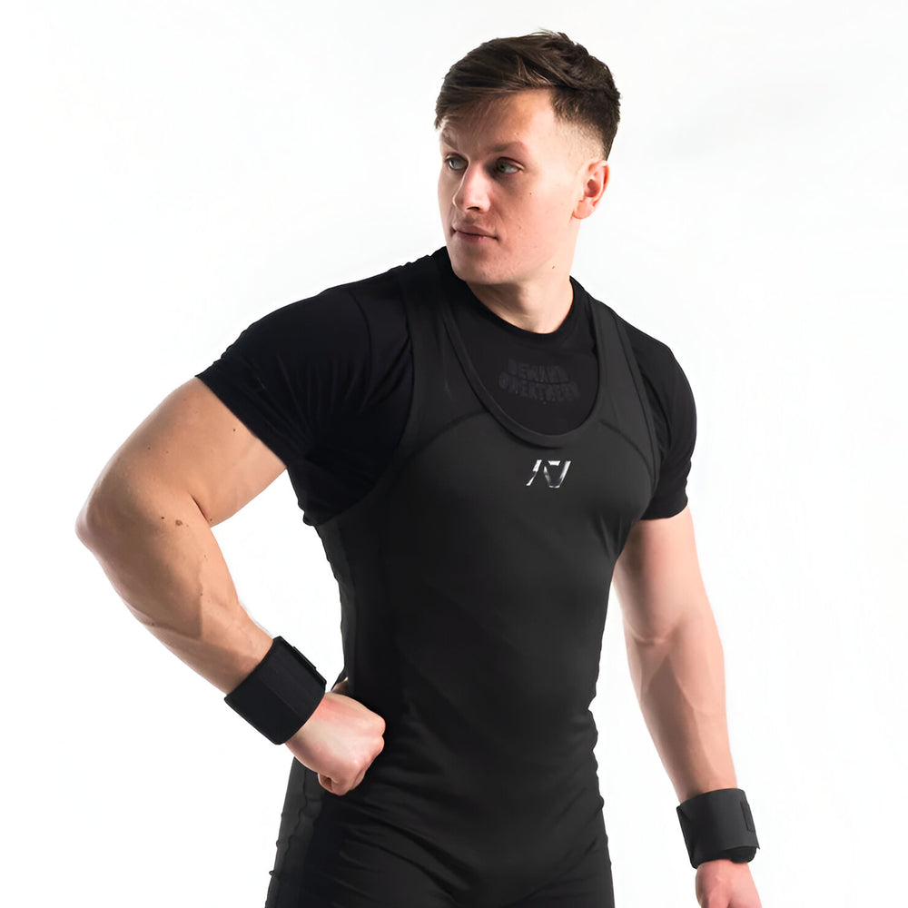 Singlet para powerlifting A7 negro 