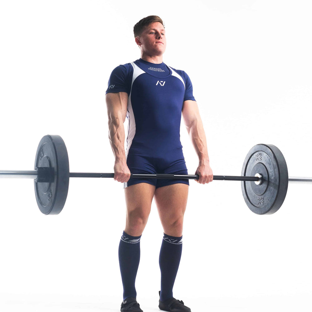 
                      
                        Singlet A7 para competir color azul con blanco
                      
                    