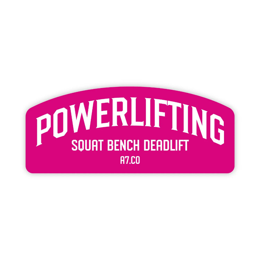 POWERLIFTING PINK STICKER