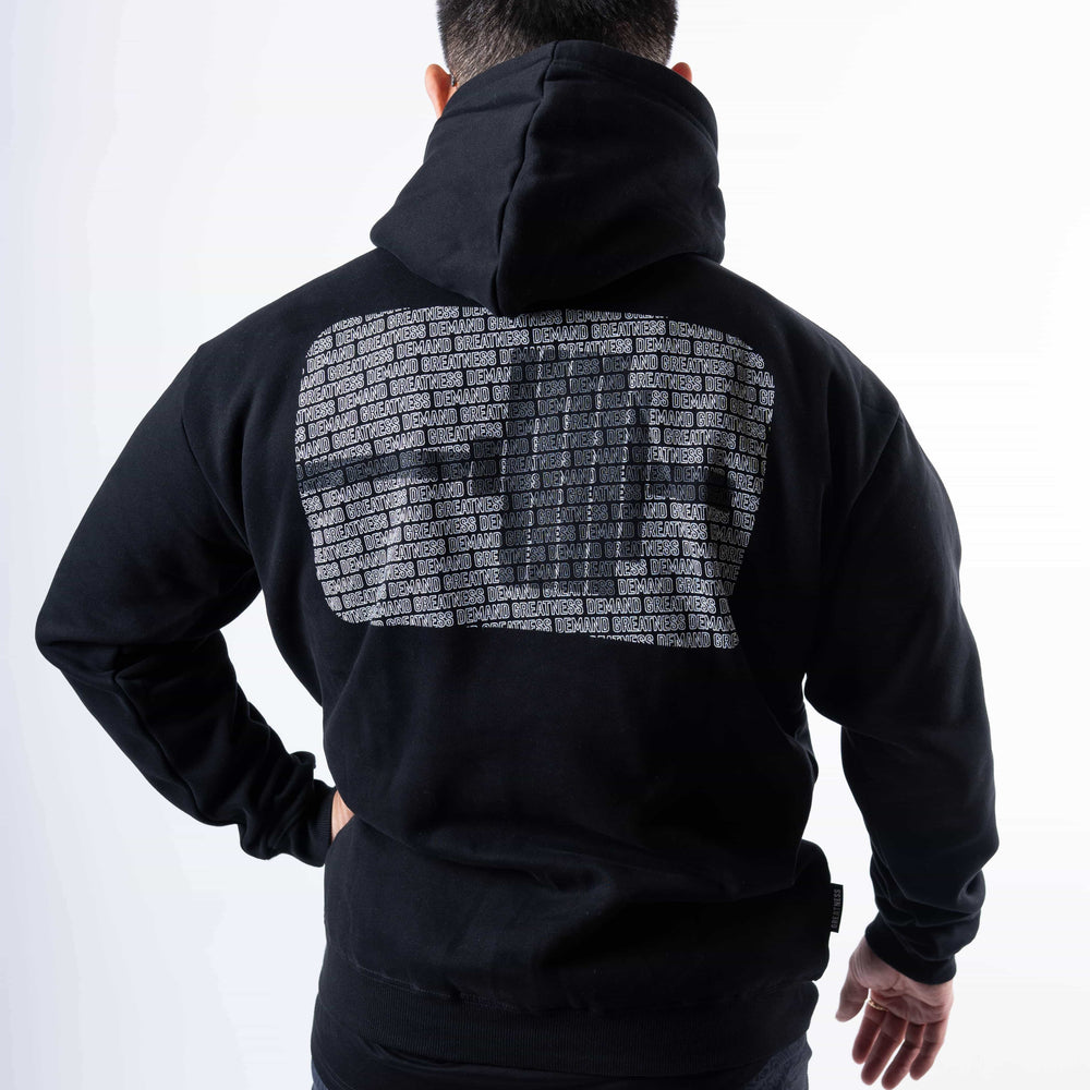 Sudadera con diseño en la espalda A7 negra 