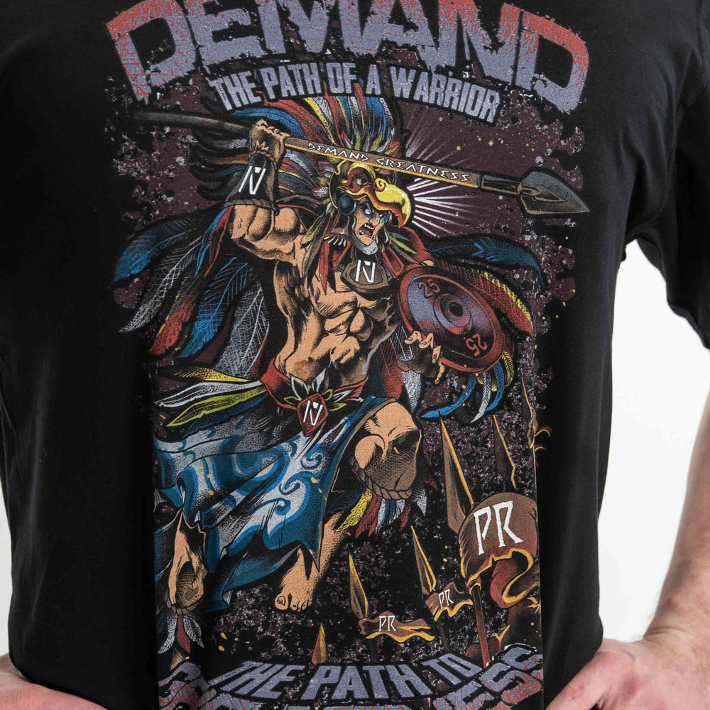 Playera unisex powerlifting estilo guerrero, diseño visual imponente