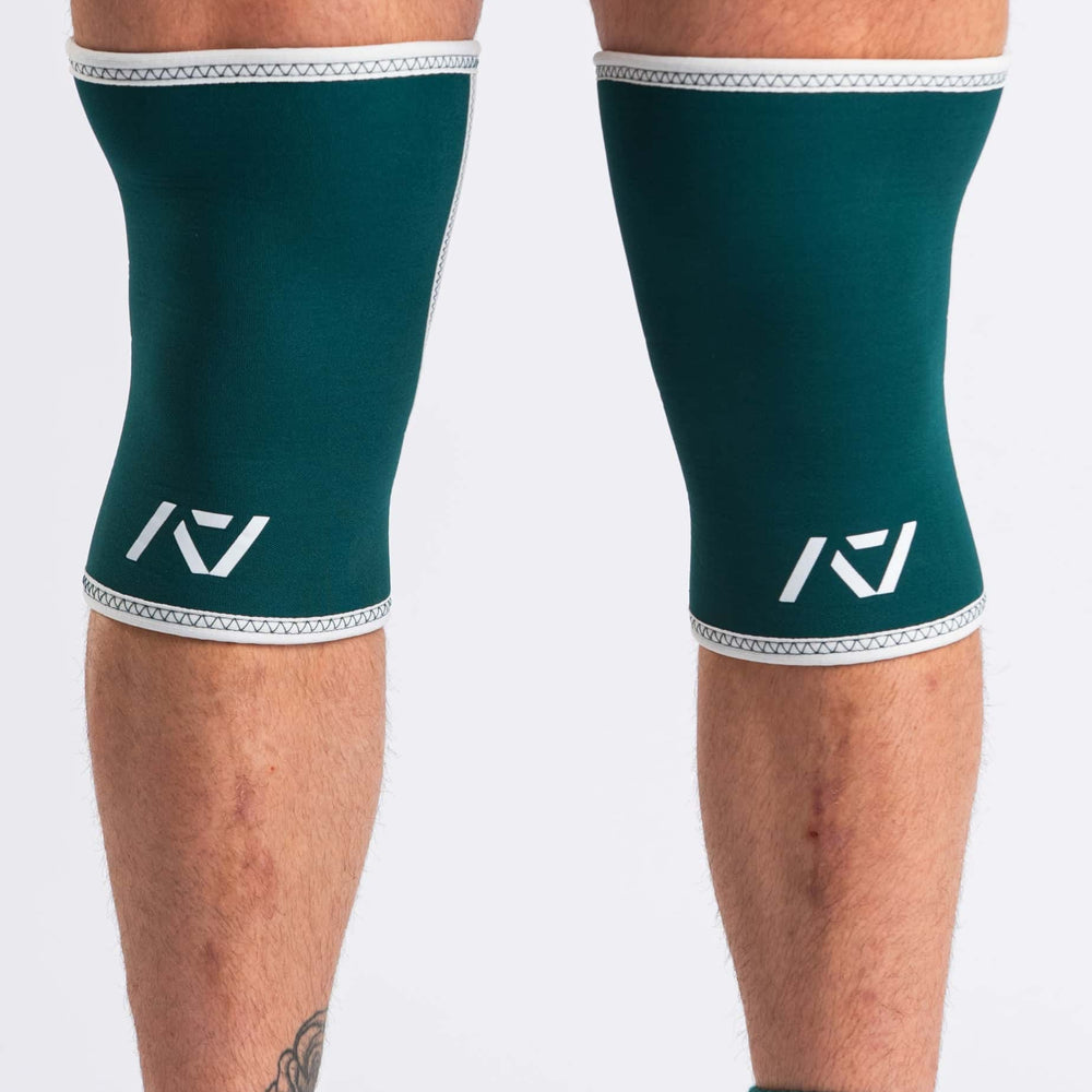 Knee sleeves A7 ultra rígidas, aprobadas por IPF para powerlifting