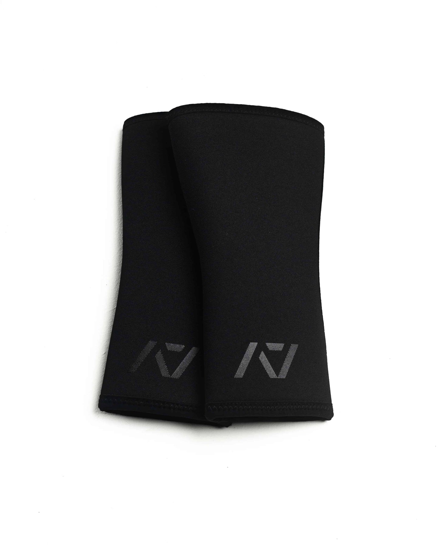 Rodilleras para powerlifting completamente negras A7