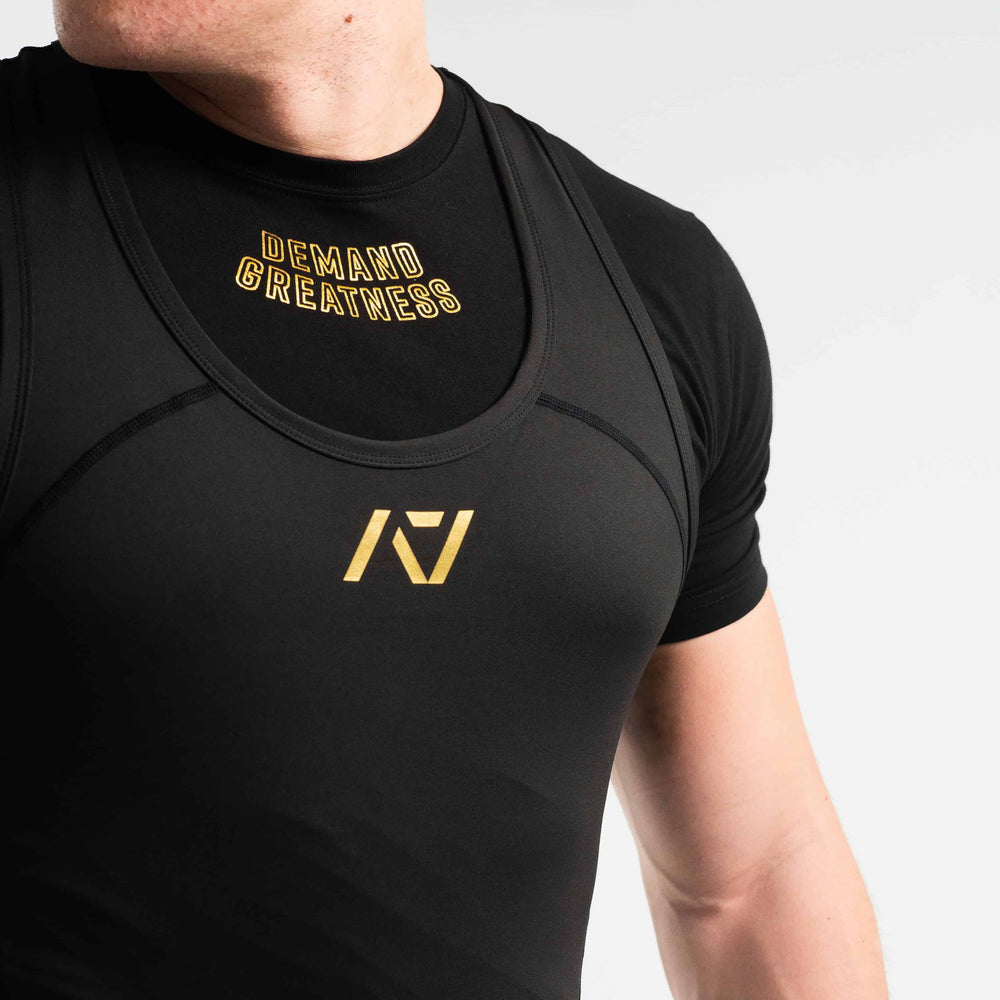 Singlet negro con dorado A7