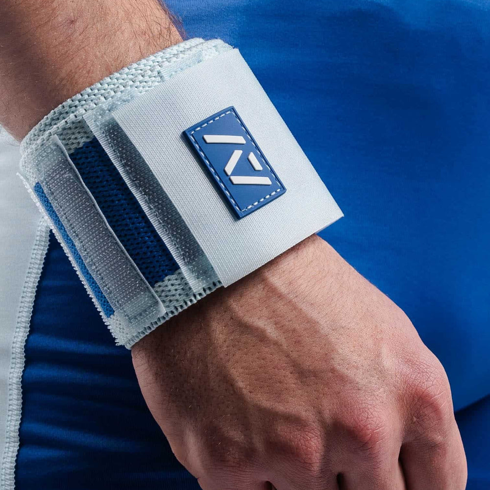 
                      
                        Wrist wraps A7 Zebra azul para mayor estabilidad en levantamientos pesados
                      
                    