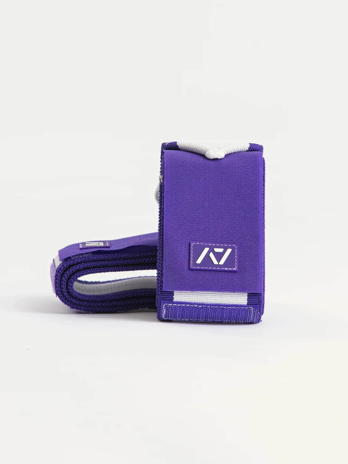 Muñequeras moradas A7 para powerlifting